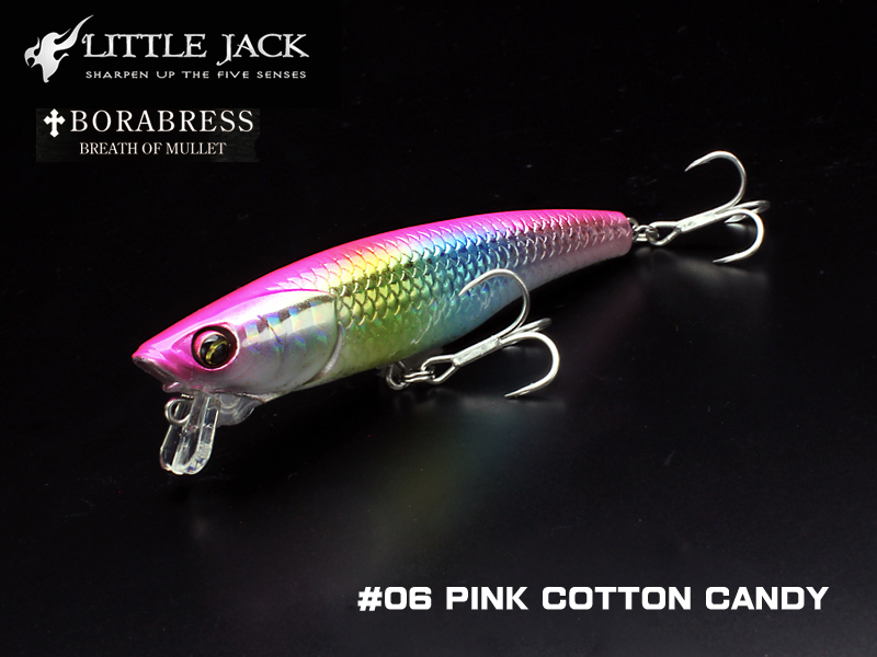 Little Jack Borabress (Length: 80mm, Weight: 8.3gr, Color: #06 Pink Cotton Candy)