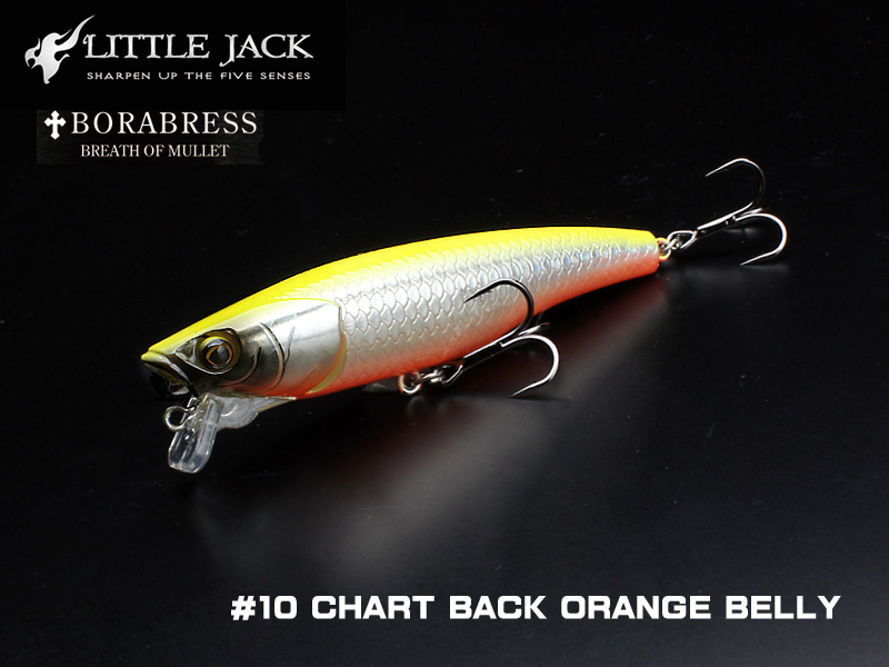 Little Jack Borabress (Length: 80mm, Weight: 8.3gr, Color: #10 Chart Back Orange Belly)